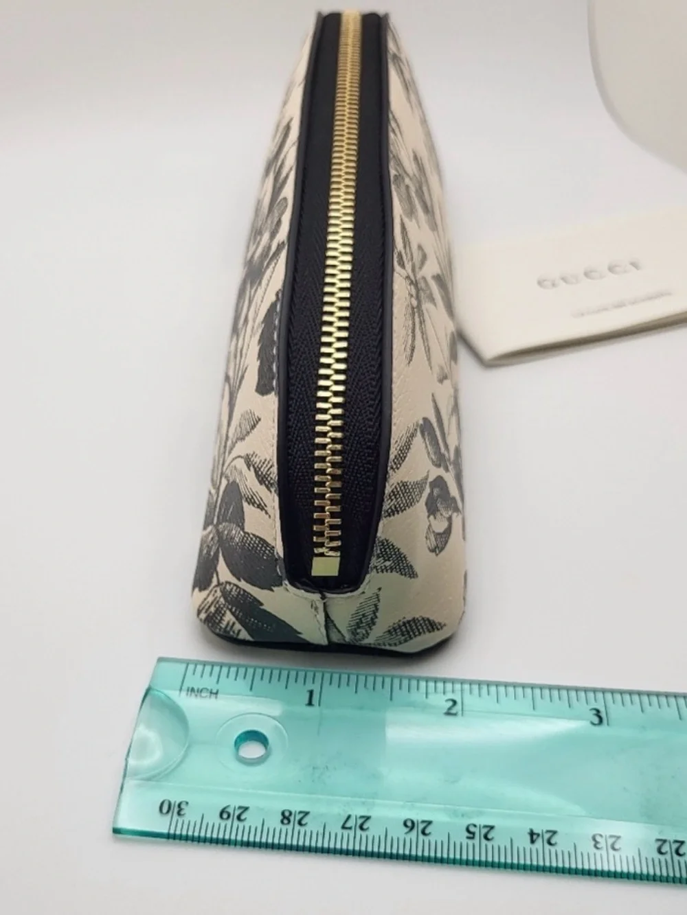 New Gucci Demetra Herbarium Print Pencil Pouch Case